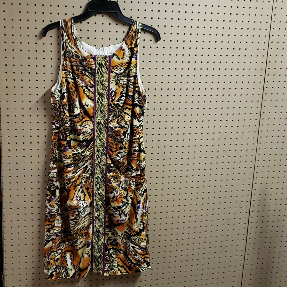 Dress... sits right above knee.